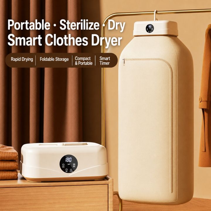 New Portable Folding Electric Clothes Dryer, with Two Heating Mode, Portable Laundry Drying Wardrobe for Home, Apartments, Dormitory, Travel. #NFB_Electri_drying_machine