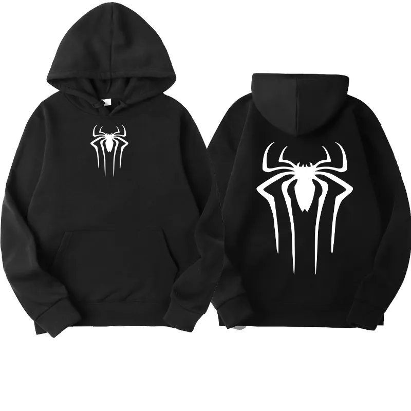 Fashion printed Spider hoodie for men Casual hoodie pullover - Main Image