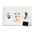 Baby Handprint Kit By Little Hippo - Newborn Baby Picture Frame (WHITE) Non Toxic INK! Baby Footprint Kit Best Baby Shower Gifts! Perfect For Baby Boy Gifts And Baby Girls Gifts. 