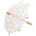 1pc Wedding Decorative Umbrella Bridal Lace Umbrella Bride Lace Parasol Cotton Cloth Embroidery Umbrella Ornament 30x30x26cm. 