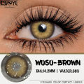 New Wusu Brown Color Contact Lens with Regular Lens Kit Box For Men & Women.1 pair Wusu Color contact lens for eye makeup and  fashion cosmetics .Wusu Series Color Contact lens #Wusu. 