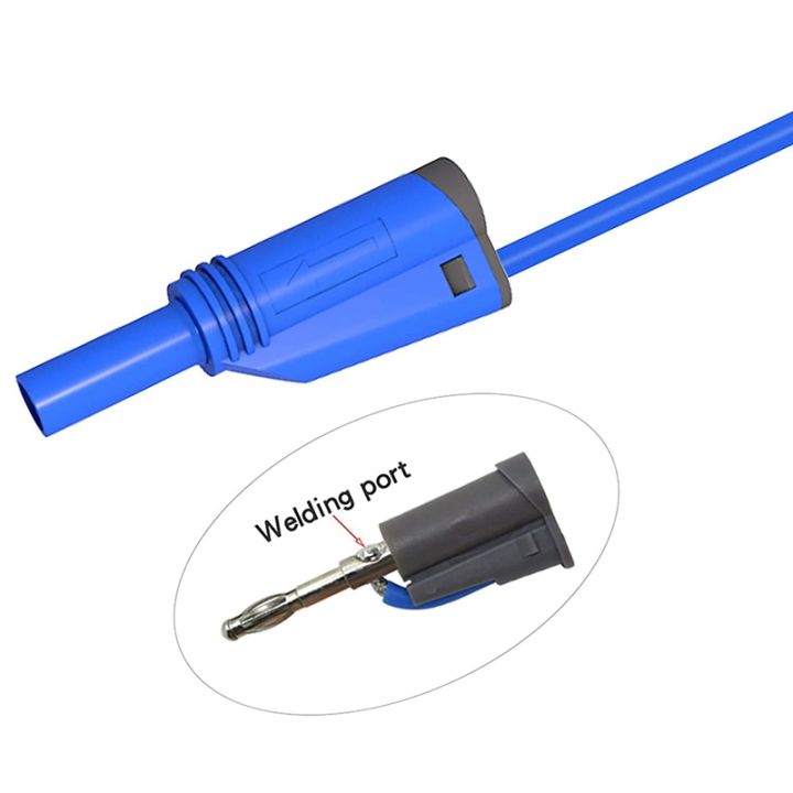 XHHDQES%205PCS%20Banana%20Plug%20Silicone%20Test%20Leads%204mm%20Fully%20Insulated%20Safety%20Shrouded%20Stackable%20Banana%20Plug%20Soft%20Wire%20Extension%20Cable%20-%20Image%204
