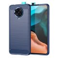 lthmy for Xiaomi Poco F2 Pro Case Carbon Fiber TPU Soft Silicone Back Cover Armor Phone Case Casing.