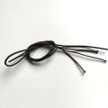 Elastic Black lace for sneakers boots - bag - replacement elastic lace 24 inch.