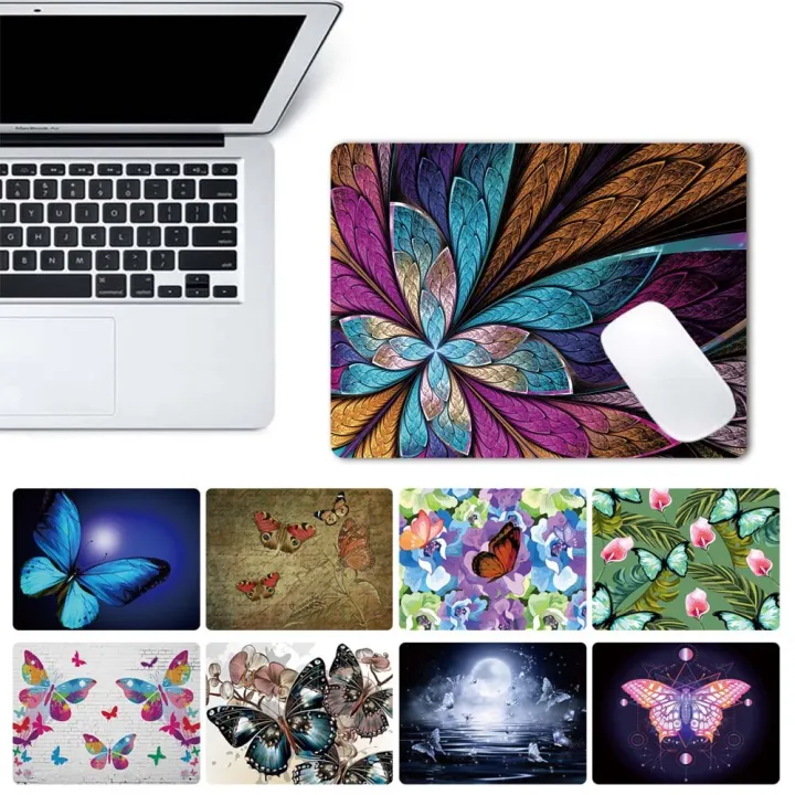 【guuli Waterproof Mousepad for Gaming Laptop Computer Desk Mat Mouse Pad Butterfly Series Pattern Office Desk Accessories