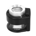 30X Mini Handheld Scale Magnifier Portable 26mm Dual Optical Glass Jeweler Loupe with LED Light UV Illuminated Lamp Scale Cloth Magnifying Tool for Textile Printing Pigeon Eye Coin Antiques. 
