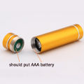 Waterproof Mini LED Torch Aluminium alloy shell Led Flashlight lamp light mini Torch Light 1 Mode for AAA Battery six colors.