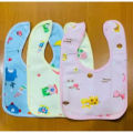 Baby Bibs Double Layers Waterproof Towel Learn to eat multicolor and Designs-2-Pcs Combo Pack.