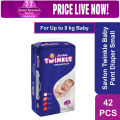 Savlon Twinkle Pant System Baby Diaper (S Size) (8 kg) (42pcs).