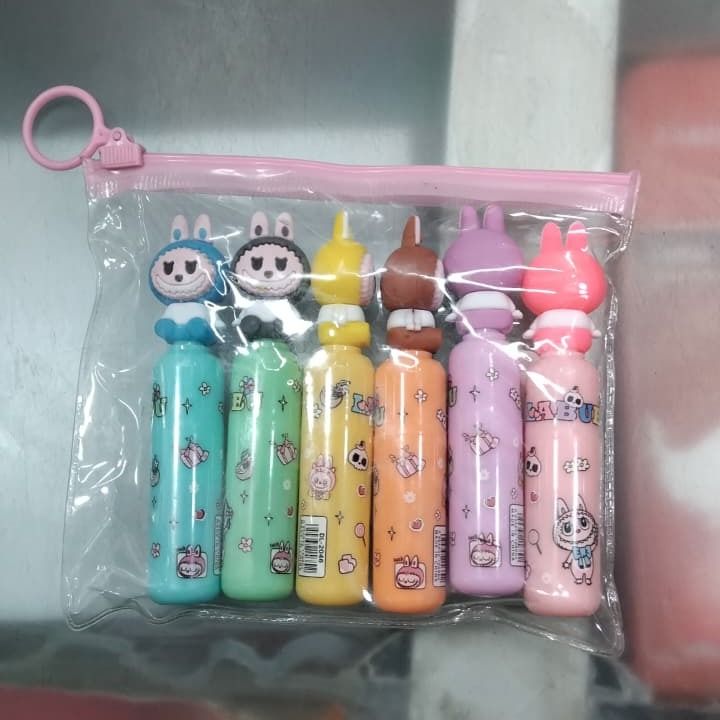 Labubu%20Cartoon%20Highlighters%20(Set%20of%206)%20-%20Cute%20Bottle%20Shaped%20Pastel%20Marker%20Pens%20for%20Kawaii%20Stationery%20Lovers%20-%20Image%205