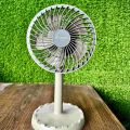 Joy Super JY-2218 Professional Rechargeable Portable Mini Table Fan Strong Wind Left to Right Oscillating Angle 45 Degrees - AC/DC. 