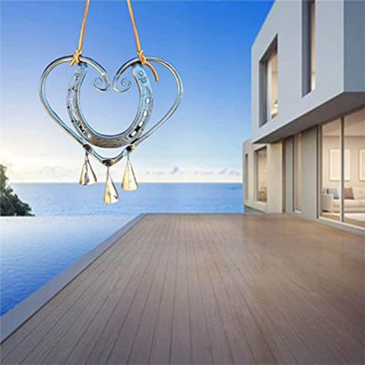 1%20Piece%20Lucky%20Love%20Wind%20Chime%20Metal%20Heart-Shaped%20Horseshoe%20Wind%20Chimes%20Garden%20Home%20Decoration%20-%20Image%202