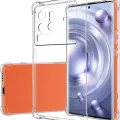 Vivo X80 Pro Camera Protection Premium Silicone Case Crystal Clear Soft TPU Ultra-Thin Transparent Flexible Protective Mobile Phone Back Cover. 