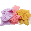 3Pcs/set Nylon Elastic Baby Headbands Soft Solid Color Kids Headwear Children Infant Girls Hair Bow Baby Hair Accessories. 