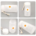 500Ml Small Daisy Transparent Plastic Water Bottles Water Bottle Portable Travel - water bottle. 