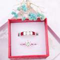Adjustable Couple Rings For Men Women box free.