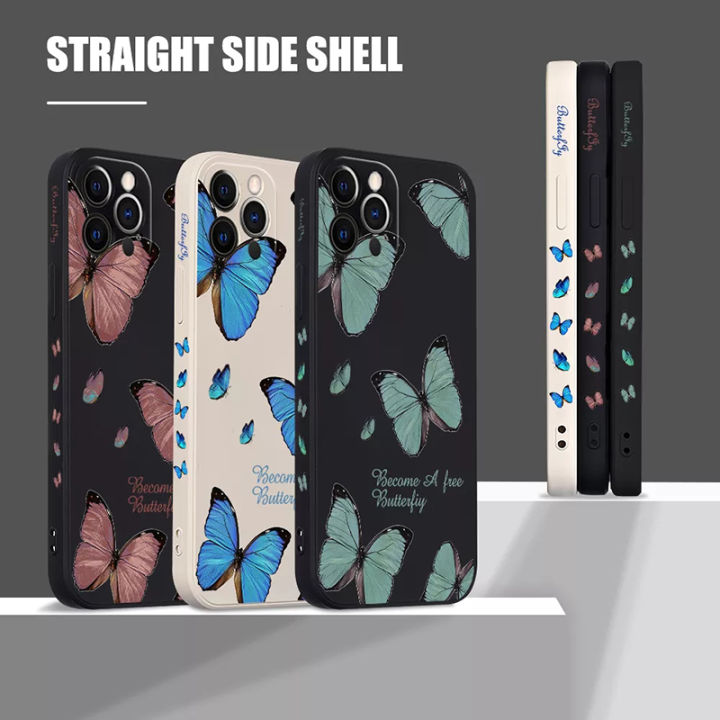 Retro%20Butterfly%20Flowers%20Square%20Silicone%20Case%20For%20Samsung%20Galaxy%20A14%20A34%20A54%20A13%20A33%20A53%20A32%20A52%20S23%20Ultra%20S22%20Plus%20S21%20FE%20Cover%20-%20Image%206