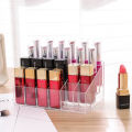 large size Lipstick Holder Display Rack Case Cosmetic Nail Polish Make Up Organiser Box 24 Grids Acrylic Makeup Organizer.