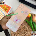 For Oppo A15 / Oppo A15s Phone Lookig Smart Butterfly Glitter 3D with Camera Protection Back Case Phone Cover.