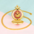 Varied Sakura Love Diamond Pocket Watch Plus Accessories Japanese Cartoon Student Girl's Heart Retro Pocket Watch. 