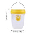 2 Pack Solar Powered Wasp Trap Lights Waterproof Outdoor Hanging Trap Safe Non-Toxic Bee Hornet Traps Reusable Garden Supplies.