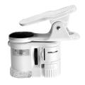 100X Zoom Clip-on Microscope with LED Light, Portable Magnifier Loupe Pocket Magnifying Lens Glass. 