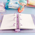 Mini 3 Hole Daisy Notebook Planner Organizer Binder Note Journal Diary Ring Binder Planner Notepads Stationery School Office Supplies.