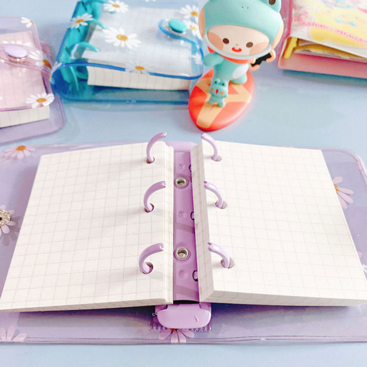 Mini%203%20Hole%20Daisy%20Notebook%20Planner%20Organizer%20Binder%20Note%20Journal%20Diary%20Ring%20Binder%20Planner%20Notepads%20Stationery%20School%20Office%20Supplies%20-%20Image%203