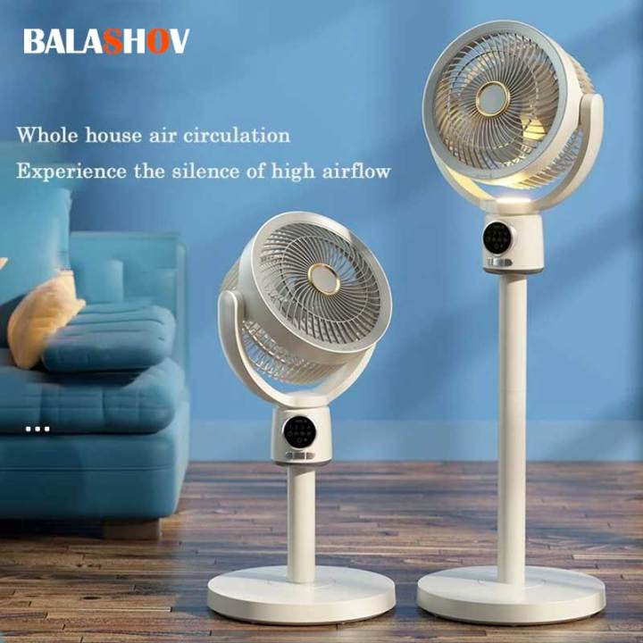 USB Plug-in Use Air Circulation Fan Household Electric Fan Turbine Silent Convection Floor Fan Timing, Operated Mini Fan