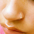 1PC 100% Real 925 Sterling Silver CBR Nose Piercing Septum Ring Silver Captive Bead Ring Cartilage Tragus Piercing Earrings 20G. 