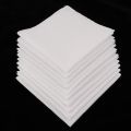 5/10pcs Mens White Handkerchiefs Cotton Square Super Soft Washable Hanky Chest Towel Pocket Towel for Wedding Eating food. 