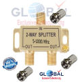 2 Way Cable Splitter Satellite Multiswich Signal Mixer Diplexers 1set.