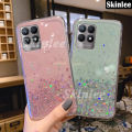 Phone case Realme Narzo 50 Back cover Full Stars Moon Starry Sky Transparent Bling Sequins Soft Back cover for Realme Narzo 50 cases. 