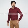 Maroon Cotton Formal Shirt for Men. 