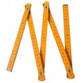 1m Folding Wooden Ruler Inch Metric Double Sided Scale Suitable for Drawing Teaching Carpenter.