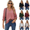 Refined Taste - Ladies New Design For Ladies Custom Logo Long Sleeve Pullover Solid Color Women Tops - Durabilty Assured. 