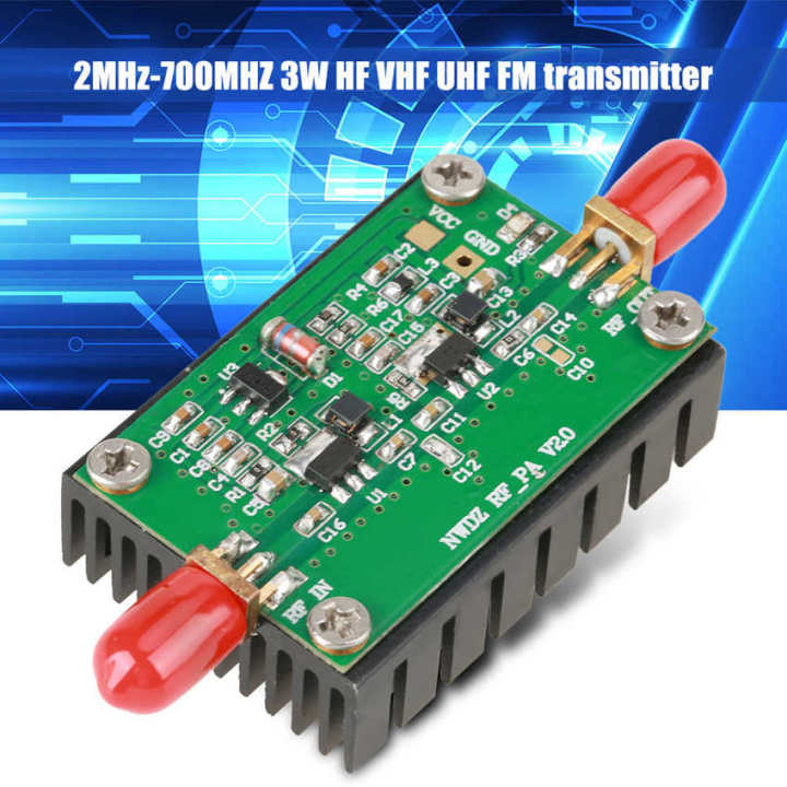 2MHZ-700MHZ%203W%20HF%20VHF%20UHF%20FM%20Transmitter%20RF%20Power%20Amplifier%20For%20Ham%20Radio%2035dB%20-%20Image%204