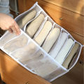 【Fashion】New Style Compartment Storage Box Closet Clothes Drawer Mesh Partition Pants Drawer Washable Household Storage 1Pcs. 