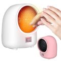Mini Electric Air Heater Powerful Warm Blower Fast Heater Fan Desktop Electric Heater for Home Student, White EU Plug. 
