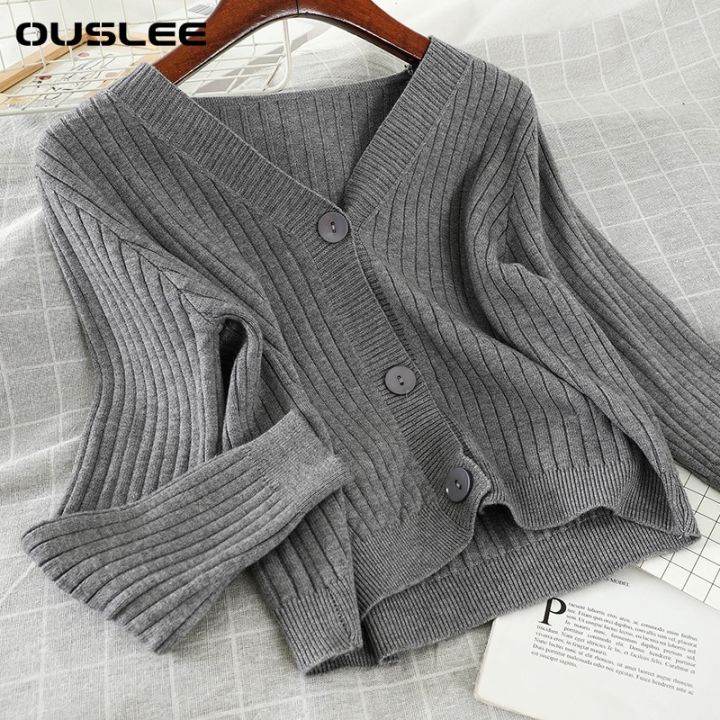 OUSLEE%202021%20Cardigan%20Sweater%20Women%20Spring%20Long%20Sleeve%20Short%20Sweaters%20Female%20Ribbed%20Knitted%20Jumper%20Tops%20Femme%20Casual%20Soft%20Outwear%20-%20Image%204