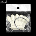 Monja 10Pcs Nail Art Natural Clear False Nail UV Gel Painting Practice Board Crown Color Display Plate Manicure Tool. 