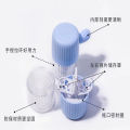 Invisible Cleaning Device Portable Manual Simple Cleaning Cosmetic Contact Lenses Storage Box Small Colored Contact Lenses Case.