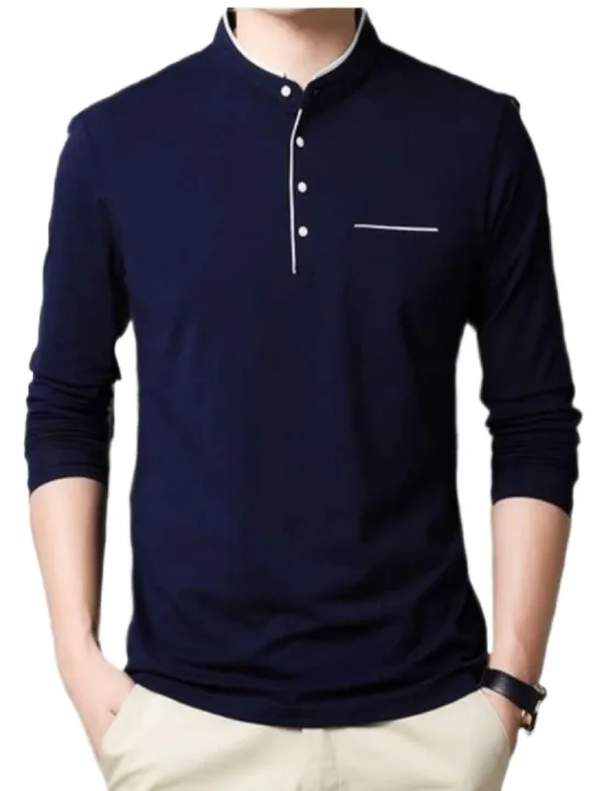 BLUE%20COLOUR%20COTTON%20LONG%20SLEEVE%20CASUAL%20T-SHART%20FOR%20MEN%20.%20-%20Image%203