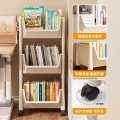Bookshelves, movable children's desks, book trolleys, toy storage racks under school bags, multi-layer shelves with wheels. 