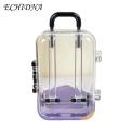 ECHIDNA Suitcase Box Space Saving Travel Jewelry Miniature Luggage.