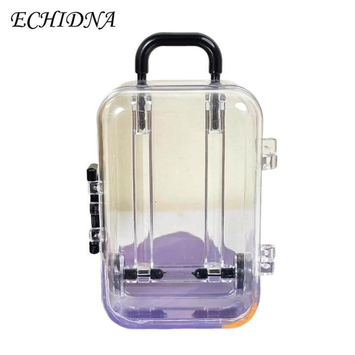 ECHIDNA Suitcase Box Space Saving Travel Jewelry Miniature Luggage