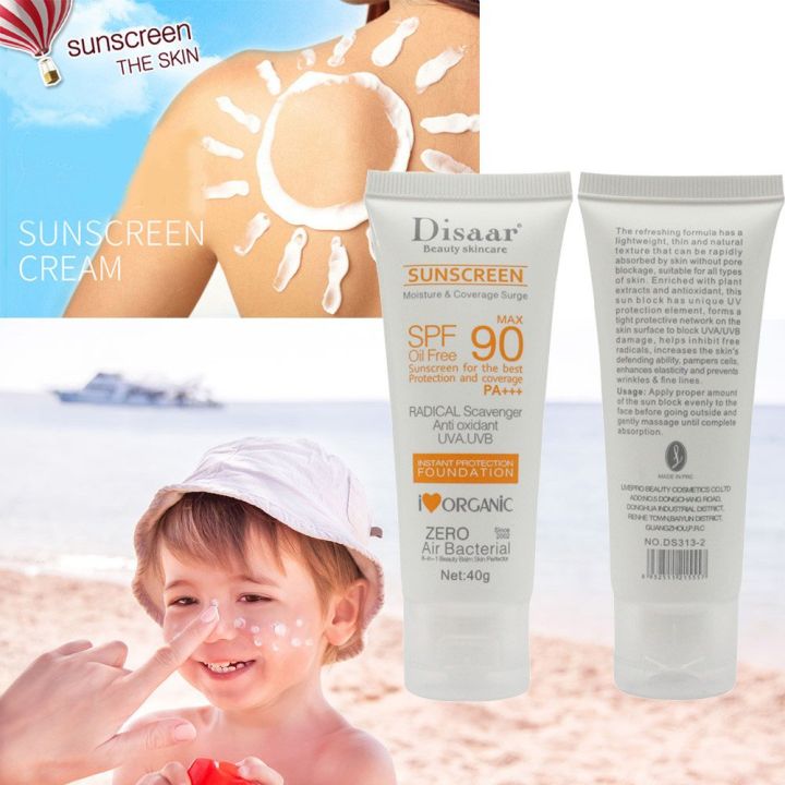 Disaar%20SPF90%20Oil-Free%20Sunscreen%20Cream%2040g%20%7C%20Instant%20Protection%20UVA%20-%20Image%202