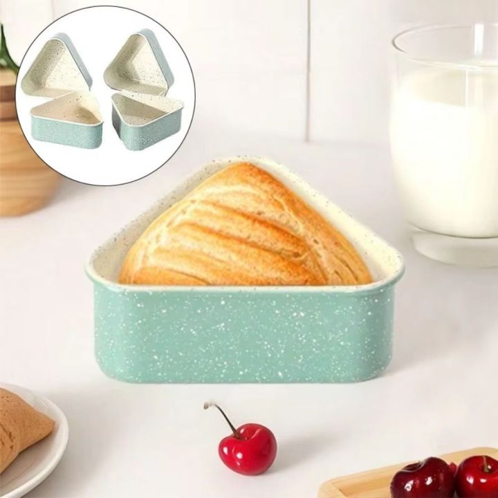 Multi-Purpose Nonstick Nonstick Loaf Pan Triangular Shape Carbon Steel Baking Toast Pan Reusable Heat Resistant Baking Mold Restaurant Use