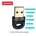 Lenovo 3Mbps USB Bluetooth 5.0 2.4GHz Adapter for PC Speaker Wireless Mouse Keyboard Music Audio Receiver Transmitter Bluetooth.