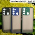For Tecno Spark Go 2022 , Spark 8c, Tecno KG5 Matte Finished Back Case Hard With Camera Bump Protection Mobile Phone Back Cover.